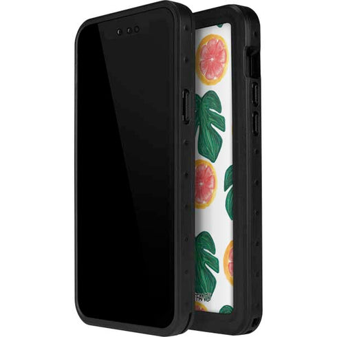 Bouffants and Broken Hearts Tropical Leaves and Citrus iPhone 13 Mini Waterproof Case