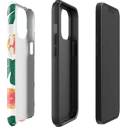Bouffants and Broken Hearts Tropical Leaves and Citrus iPhone 13 Pro Max Impact Case