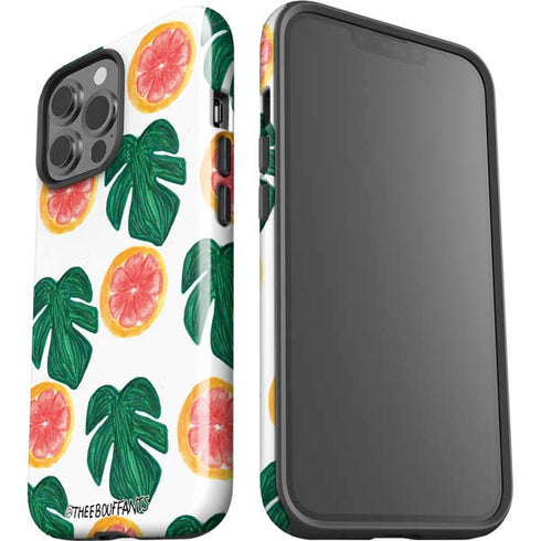 Bouffants and Broken Hearts Tropical Leaves and Citrus iPhone 13 Pro Max Impact Case
