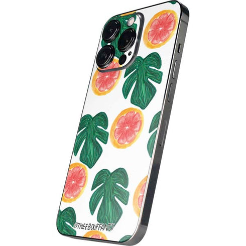 Bouffants and Broken Hearts Tropical Leaves and Citrus iPhone 13 Pro Max Skin