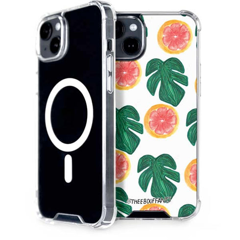 Bouffants and Broken Hearts Tropical Leaves and Citrus iPhone 15 Plus MagSafe Case