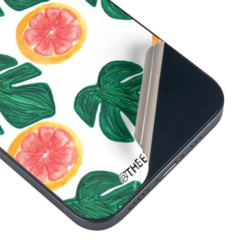 Bouffants and Broken Hearts Tropical Leaves and Citrus iPhone 15 Plus Skin