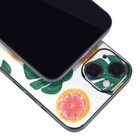 Bouffants and Broken Hearts Tropical Leaves and Citrus iPhone 14 Plus Skin