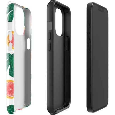 Bouffants and Broken Hearts Tropical Leaves and Citrus iPhone 14 Pro Max Impact Case