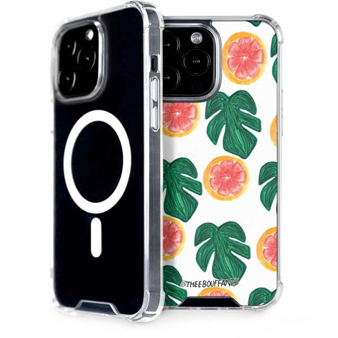 Bouffants and Broken Hearts Tropical Leaves and Citrus iPhone 15 Pro Max MagSafe Case