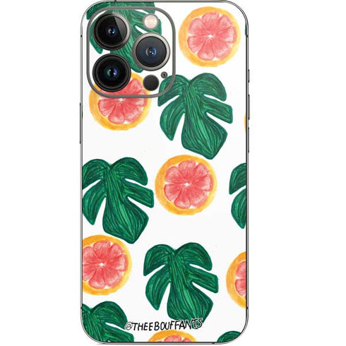 Bouffants and Broken Hearts Tropical Leaves and Citrus iPhone 14 Pro Skin