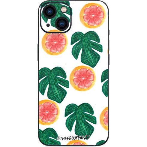 Bouffants and Broken Hearts Tropical Leaves and Citrus iPhone 14 Skin