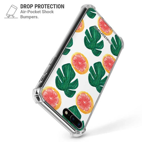 Bouffants and Broken Hearts Tropical Leaves and Citrus iPhone 7/8 Plus Clear Case