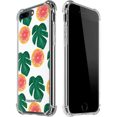 Bouffants and Broken Hearts Tropical Leaves and Citrus iPhone 7/8 Plus Clear Case