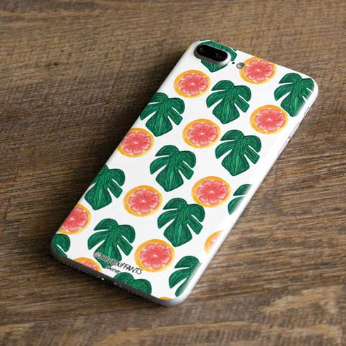 Bouffants and Broken Hearts Tropical Leaves and Citrus iPhone 8 Plus Skin