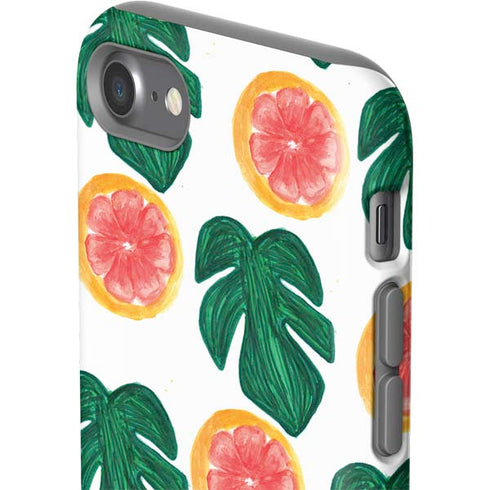 Bouffants and Broken Hearts Tropical Leaves and Citrus iPhone SE (2nd & 3rd Gen) Pro Case