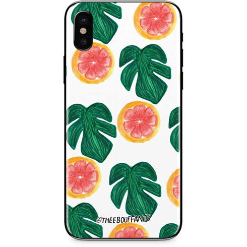 Bouffants and Broken Hearts Tropical Leaves and Citrus iPhone XS Max Skin