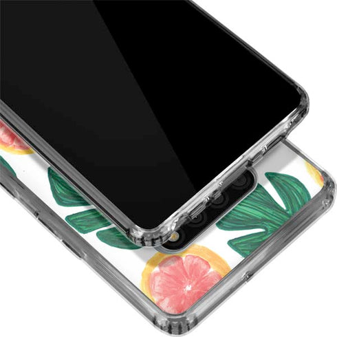 Bouffants and Broken Hearts Tropical Leaves and Citrus LG Stylo 6 Clear Case