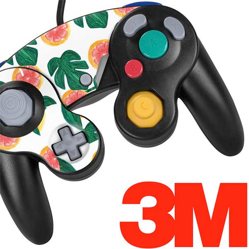 Bouffants and Broken Hearts Tropical Leaves and Citrus Nintendo GameCube Controller Skin