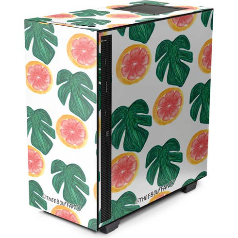 Bouffants and Broken Hearts Tropical Leaves and Citrus NZXT H510 Compact ATX Mid-Tower Case Skin