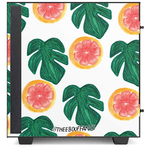 Bouffants and Broken Hearts Tropical Leaves and Citrus NZXT H510 Compact ATX Mid-Tower Case Skin