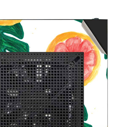 Bouffants and Broken Hearts Tropical Leaves and Citrus NZXT H510 Compact ATX Mid-Tower Case Skin