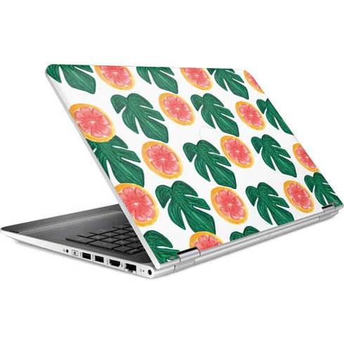 Bouffants and Broken Hearts Tropical Leaves and Citrus HP Pavilion Skin