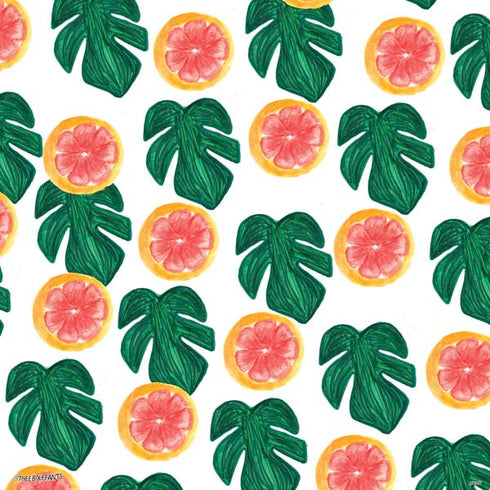 Bouffants and Broken Hearts Tropical Leaves and Citrus PS4 Pro/Slim Controller Skin