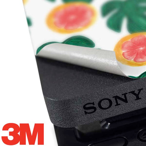 Bouffants and Broken Hearts Tropical Leaves and Citrus PS4 Slim Bundle Skin