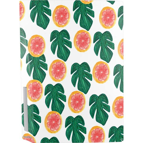 Bouffants and Broken Hearts Tropical Leaves and Citrus PS5 Bundle Skin