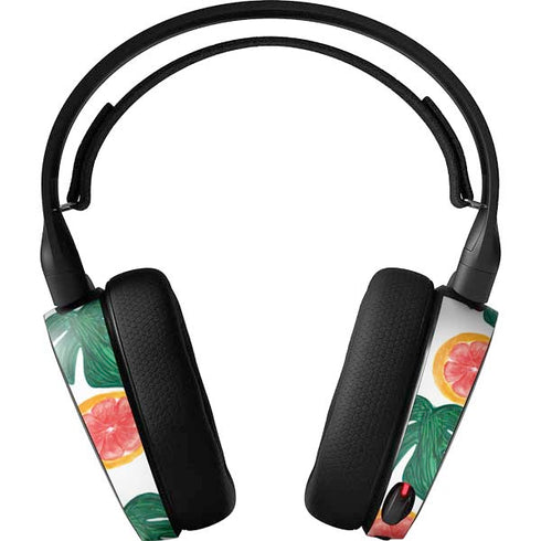 Bouffants and Broken Hearts Tropical Leaves and Citrus SteelSeries Arctis 5 Skin