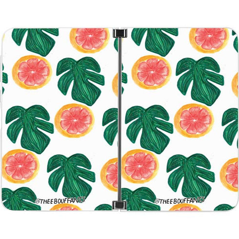 Bouffants and Broken Hearts Tropical Leaves and Citrus Surface Duo Skin