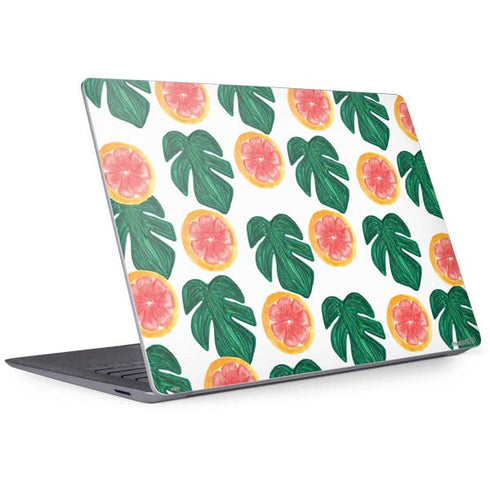 Bouffants and Broken Hearts Tropical Leaves and Citrus Surface Laptop 3 13.5in Skin
