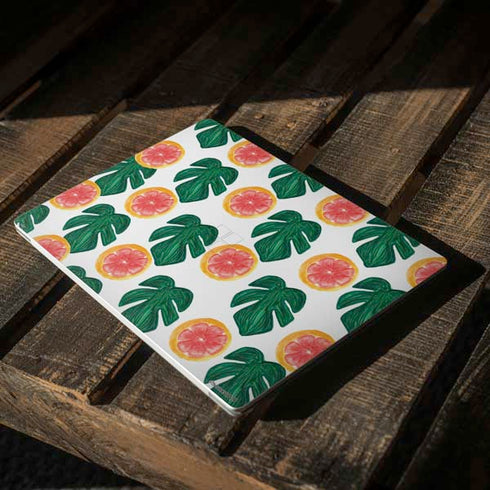 Bouffants and Broken Hearts Tropical Leaves and Citrus Surface Laptop 3 13.5in Skin