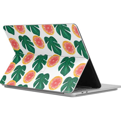 Bouffants and Broken Hearts Tropical Leaves and Citrus Surface Laptop Studio Skin