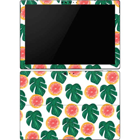 Bouffants and Broken Hearts Tropical Leaves and Citrus Surface Pro 6 Skin