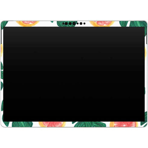 Bouffants and Broken Hearts Tropical Leaves and Citrus Surface Pro 9 Skin