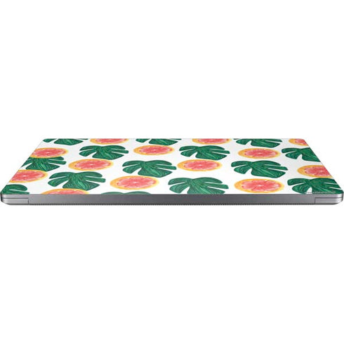 Bouffants and Broken Hearts Tropical Leaves and Citrus Universal Laptop 12in (9.8 x 6.8in) Skin