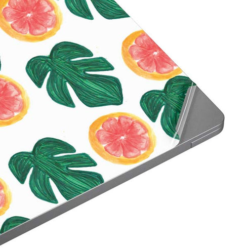 Bouffants and Broken Hearts Tropical Leaves and Citrus Universal Laptop 12in (9.8 x 6.8in) Skin