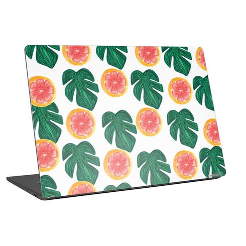Bouffants and Broken Hearts Tropical Leaves and Citrus Universal Laptop 13in (10.6 x 7.6in) Skin