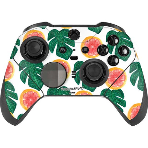 Bouffants and Broken Hearts Tropical Leaves and Citrus Xbox Elite Wireless Controller Series 2 Skin