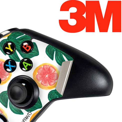 Bouffants and Broken Hearts Tropical Leaves and Citrus Xbox One Controller Skin
