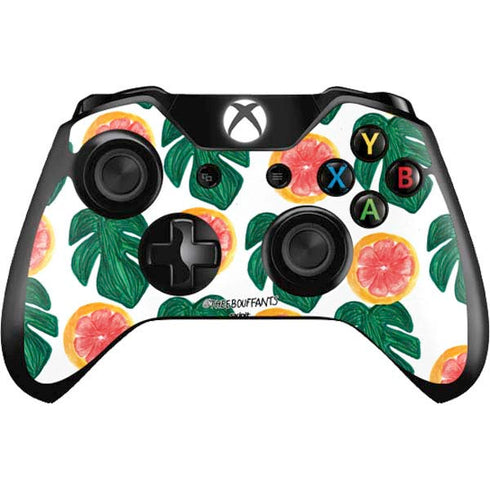 Bouffants and Broken Hearts Tropical Leaves and Citrus Xbox One Controller Skin