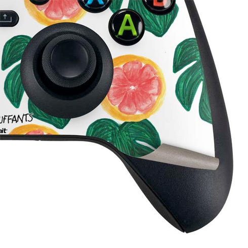 Bouffants and Broken Hearts Tropical Leaves and Citrus Xbox Series X Controller Skin