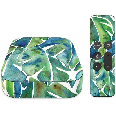 Cat Coq Tropical Leaves Apple TV Skin