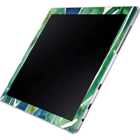 Cat Coq Tropical Leaves Galaxy Book 12in Skin