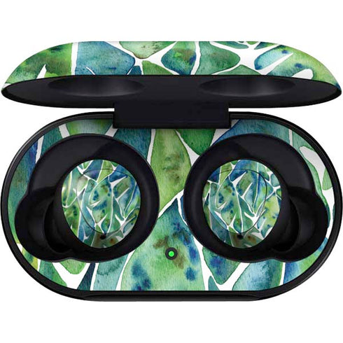 Cat Coq Tropical Leaves Galaxy Buds Skin