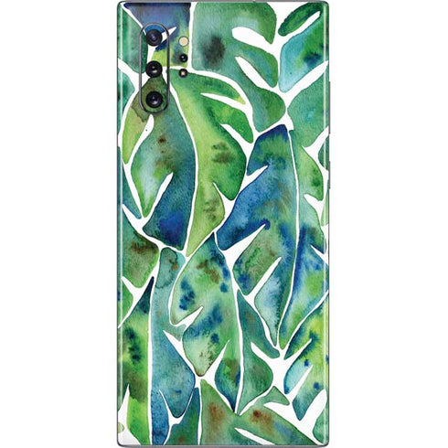 Cat Coq Tropical Leaves Galaxy Note 10 Plus Skin