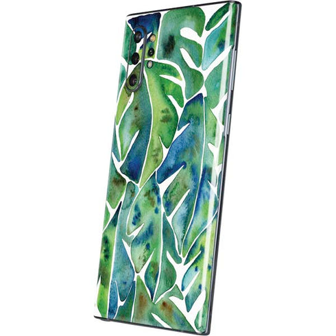 Cat Coq Tropical Leaves Galaxy Note 10 Plus Skin