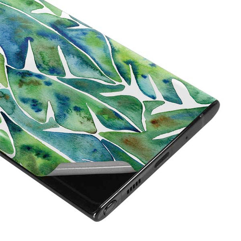 Cat Coq Tropical Leaves Galaxy Note 10 Plus Skin