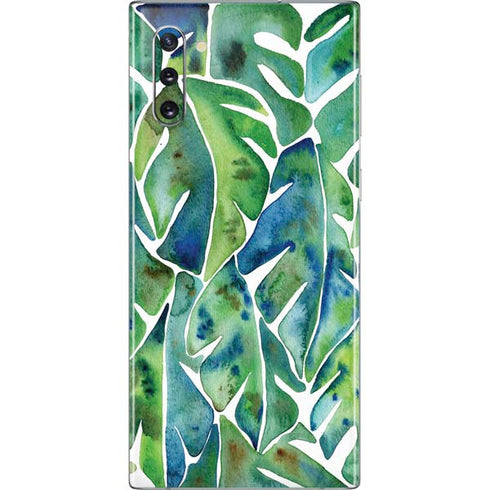 Cat Coq Tropical Leaves Galaxy Note 10 Skin