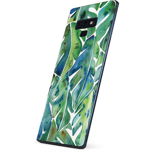 Cat Coq Tropical Leaves Galaxy Note 9 Skin