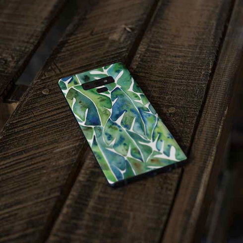 Cat Coq Tropical Leaves Galaxy Note 9 Skin