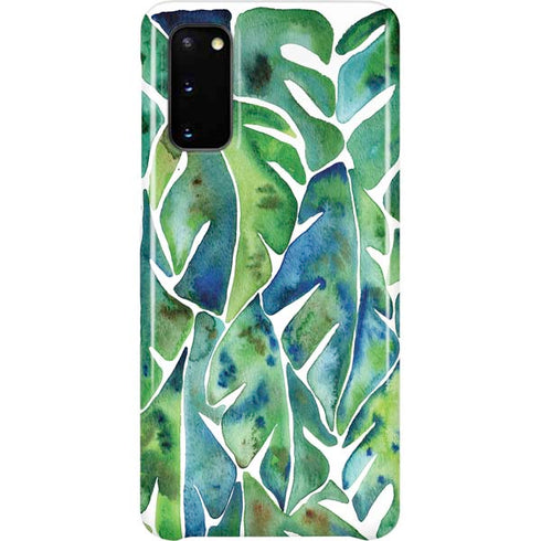 Cat Coq Tropical Leaves Galaxy S20 Lite Case