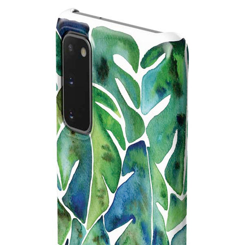 Cat Coq Tropical Leaves Galaxy S20 Lite Case
